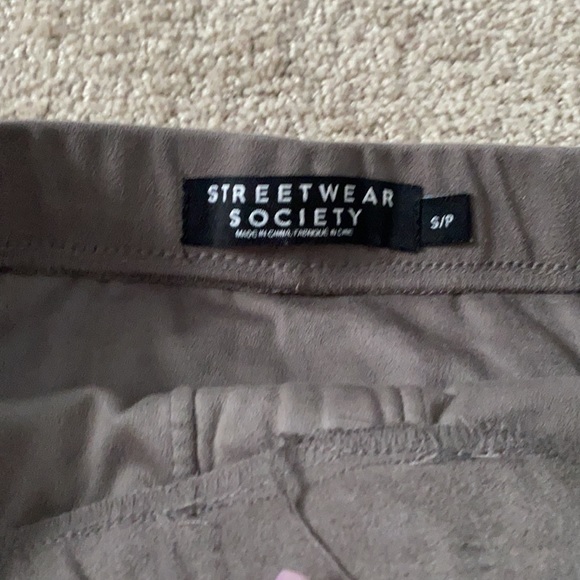 Grey Suede Mini Skirt - Picture 2 of 4